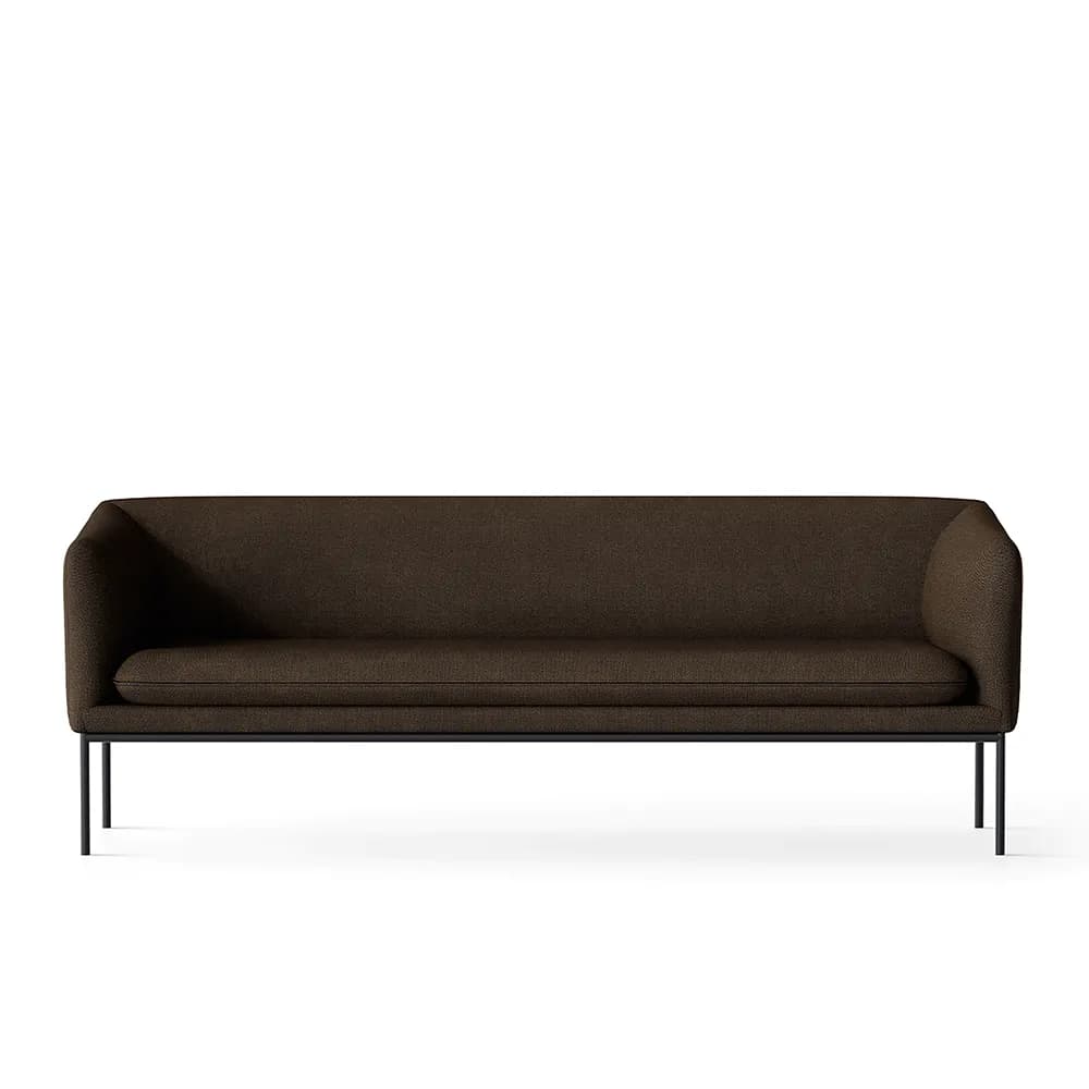 Ferm Living, Sofa 3-Sitzer Turn Hallingdal Dark Brown