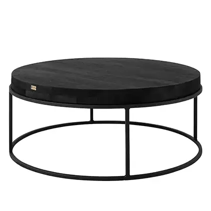 Carlisle Coffee Table Black Ø90cm