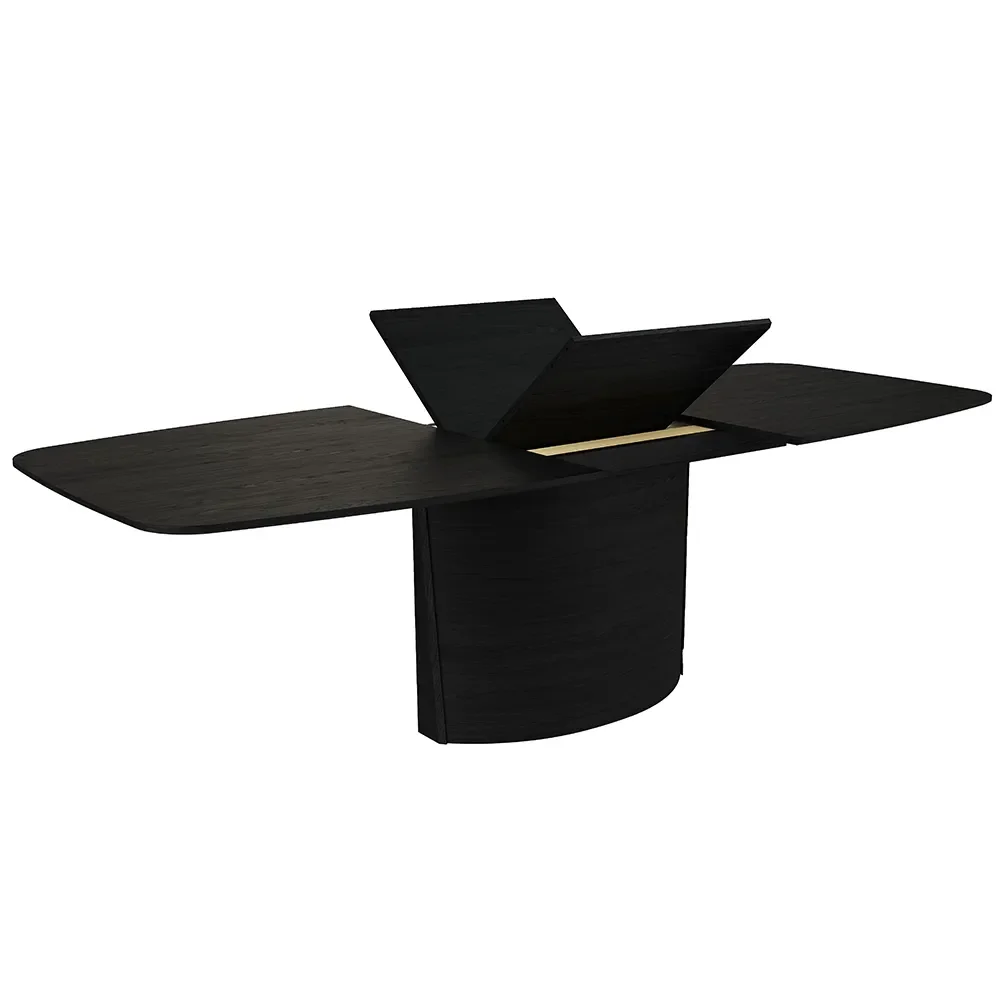 Skovby, Sm117 Tisch Eiche Schwarz Lack 192-252X102X74Cm