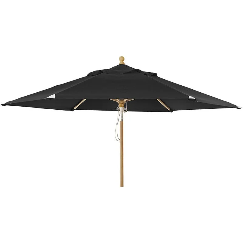 Brafab, Trieste Holzsonnenschirm 250 cm schwarz