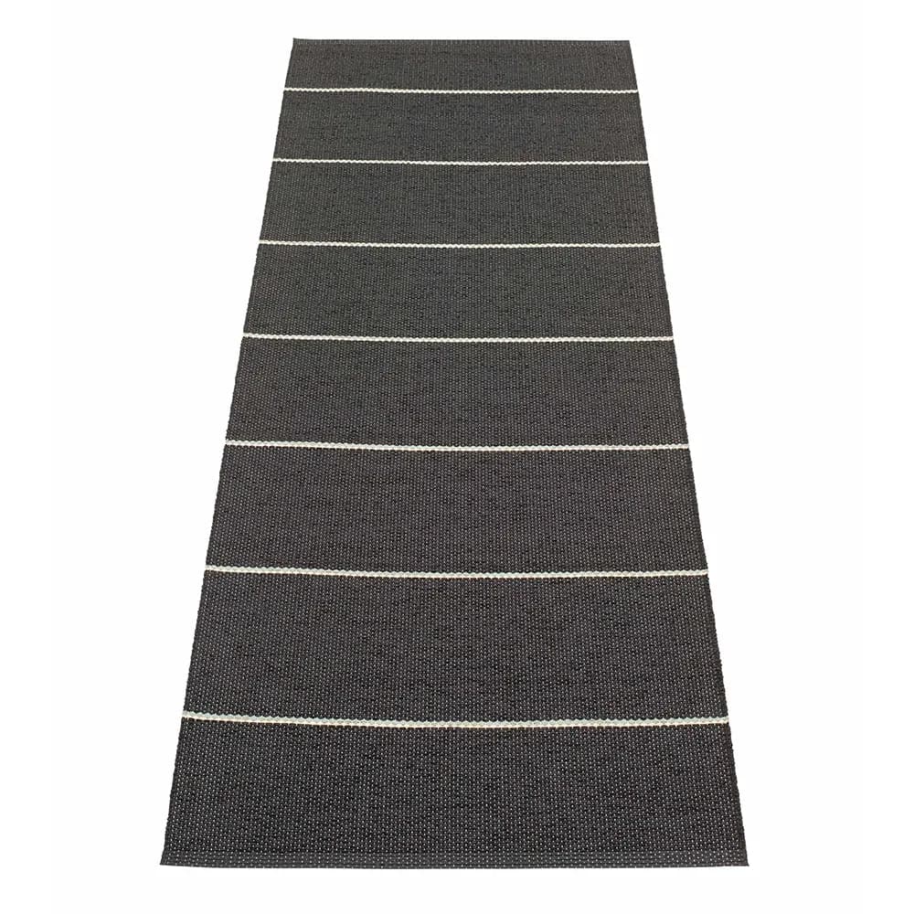 Pappelina, Lea teppich Black/Misty Mint/Vanilla 70 x 225 cm