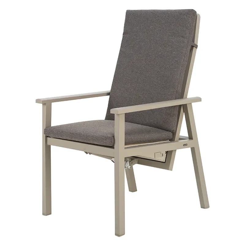Brafab, Samvaro positionsstuhl mit hohem rücken Khaki / Soft Dawn