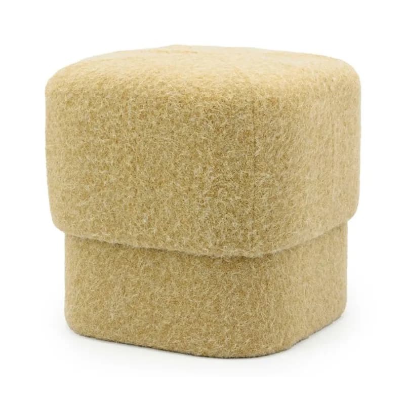 By-Boo, Stool Kelso - mustard 40x40x40 cm
