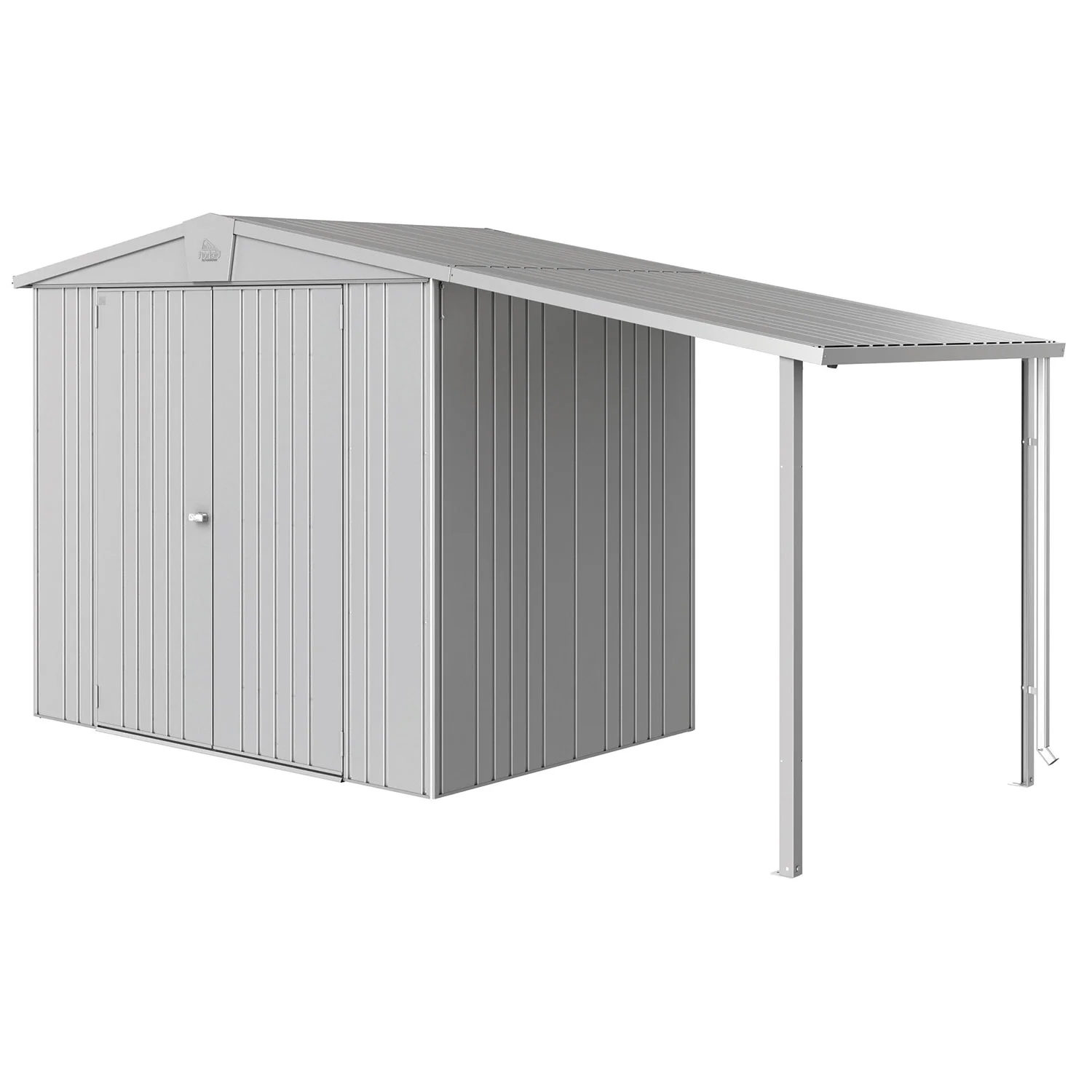 Biohort, Europa Seitendach Gerätehaus Größe 234a metallic silber Biohort