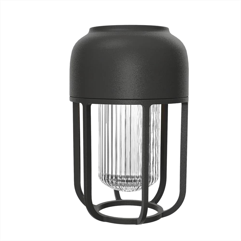 Houe, Tragbare Solarzellenlampe LIGHT No.1 schwarz