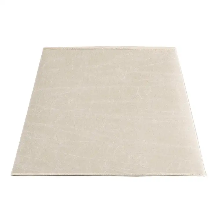 Quadratischer Lampenschirm leather cream