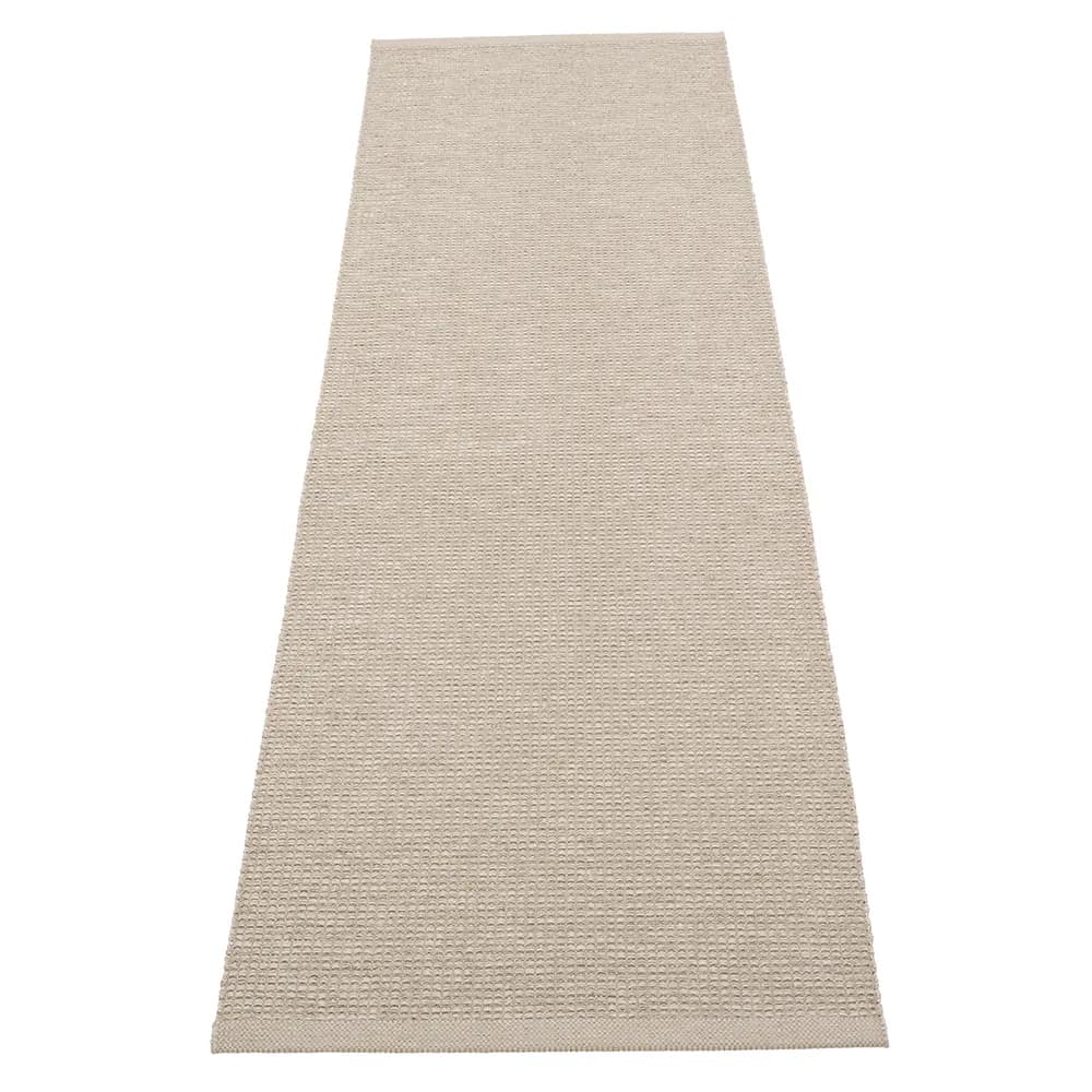 Pappelina, Emm teppich 70 x 240 cm Linen/Linen Metallic