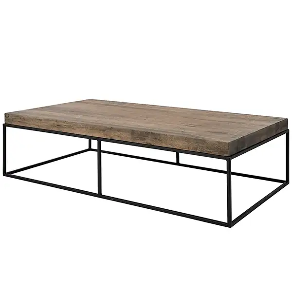 Artwood, Couchtisch Carlisle 140x80 cm silberne Rückseite