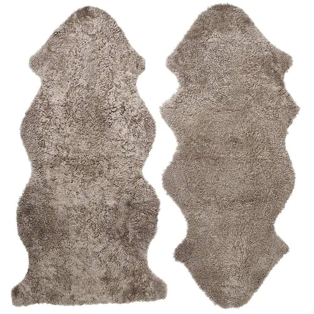 Skinnwille, Curly Schafsfell 1,5 Sahara/Hellbraun