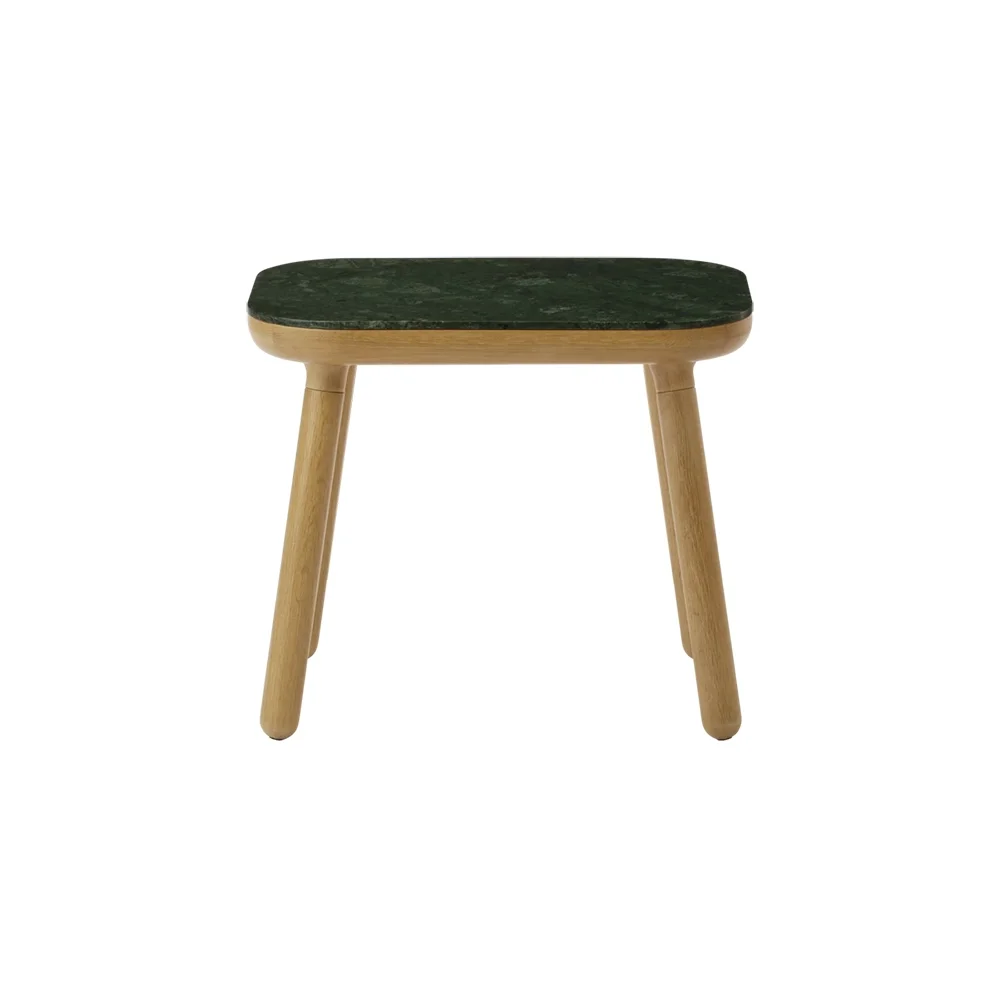 Umage, Paff Beistelltisch hoch Eiche/Green Marble