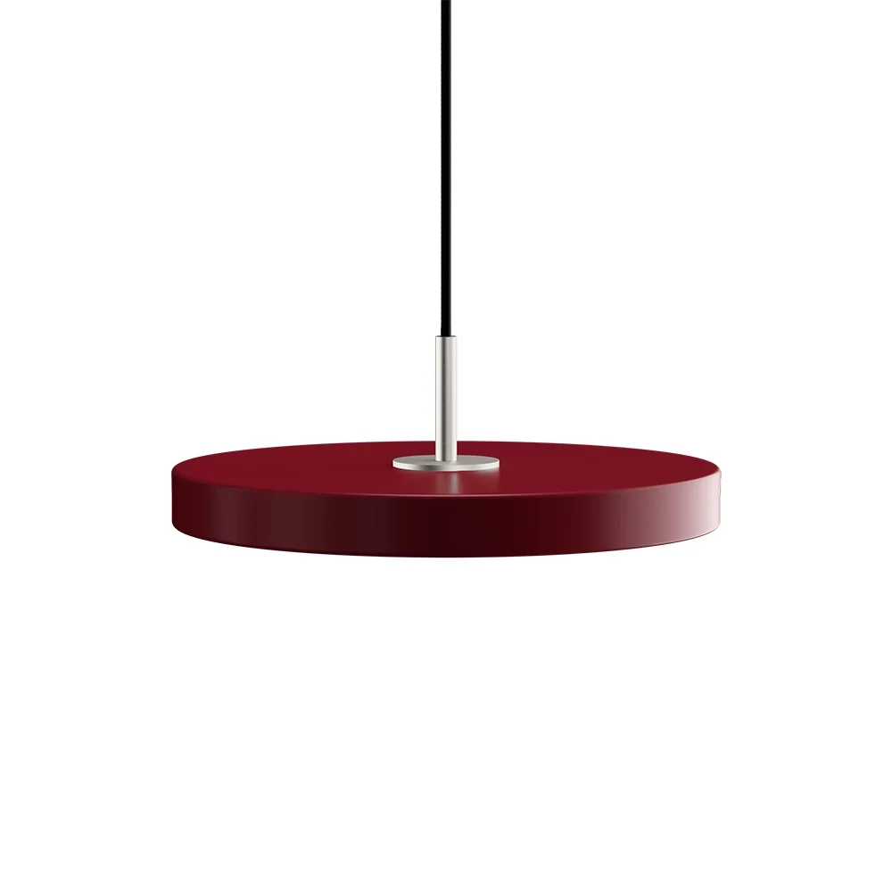 UMAGE - Asteria Plus Pendelleuchte Mini Ruby Red/Steel Top