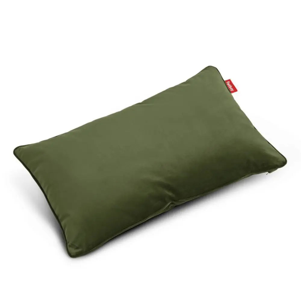 Fatboy, recycled king dekoratives Kissen velvet deep green
