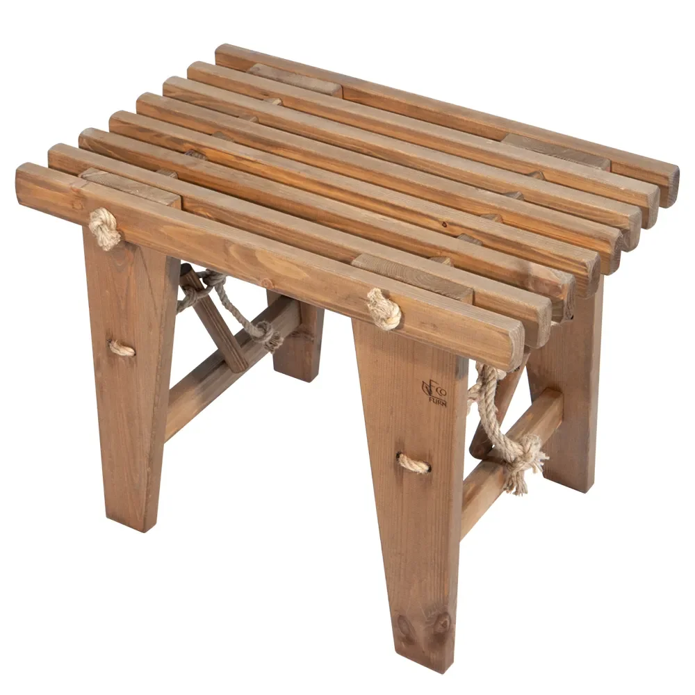 Hillerstorp, Ecobench 60 cm Kiefer braun geölt