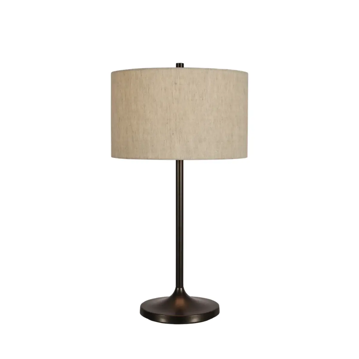 Belid, Tischleuchte Soft Ø 34, Naturleinen/Metallic-Bronze