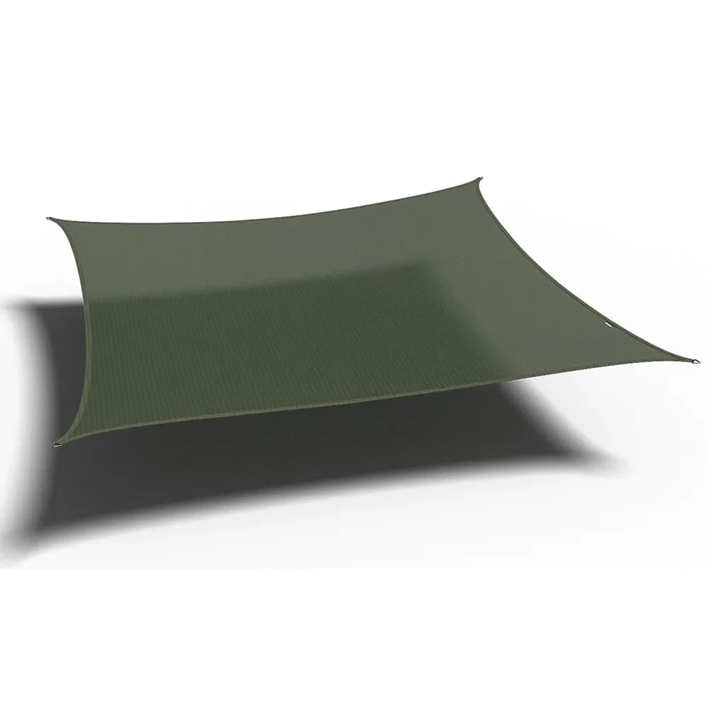 Platinum Sun & Shade, Coolfit Sonnensegel quadratisch 500x500cm olive