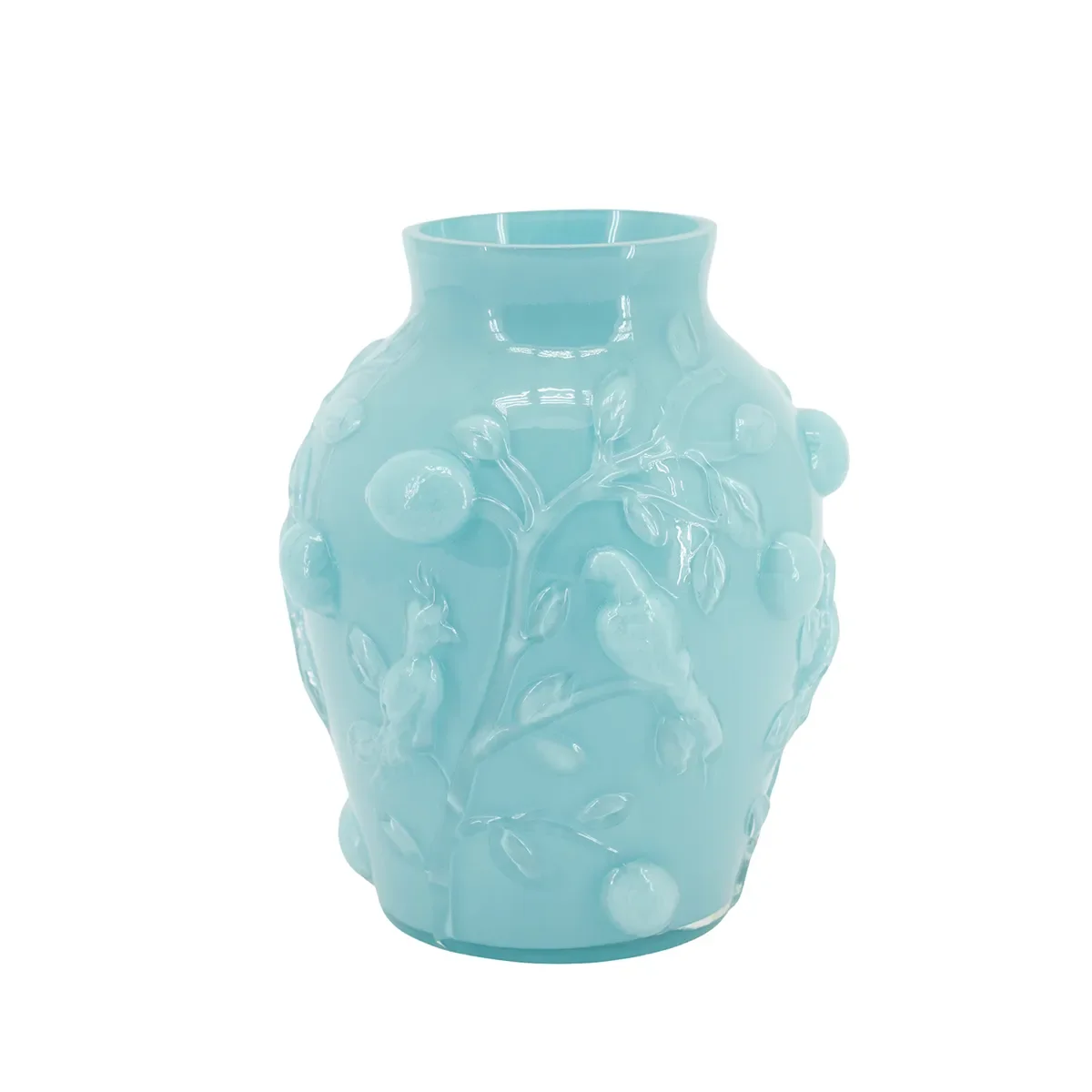 By-Boo, Mundgeblasene Vase Aru H22 cm Light Blue