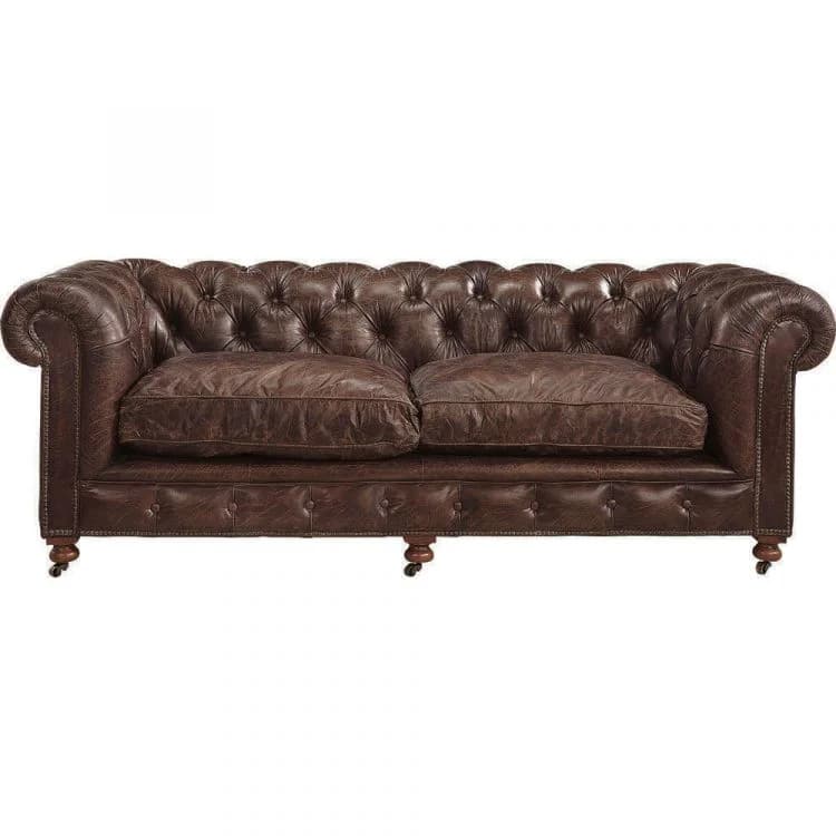Artwood, Kensington 2.5-Sitzer Sofa Leder Vintage