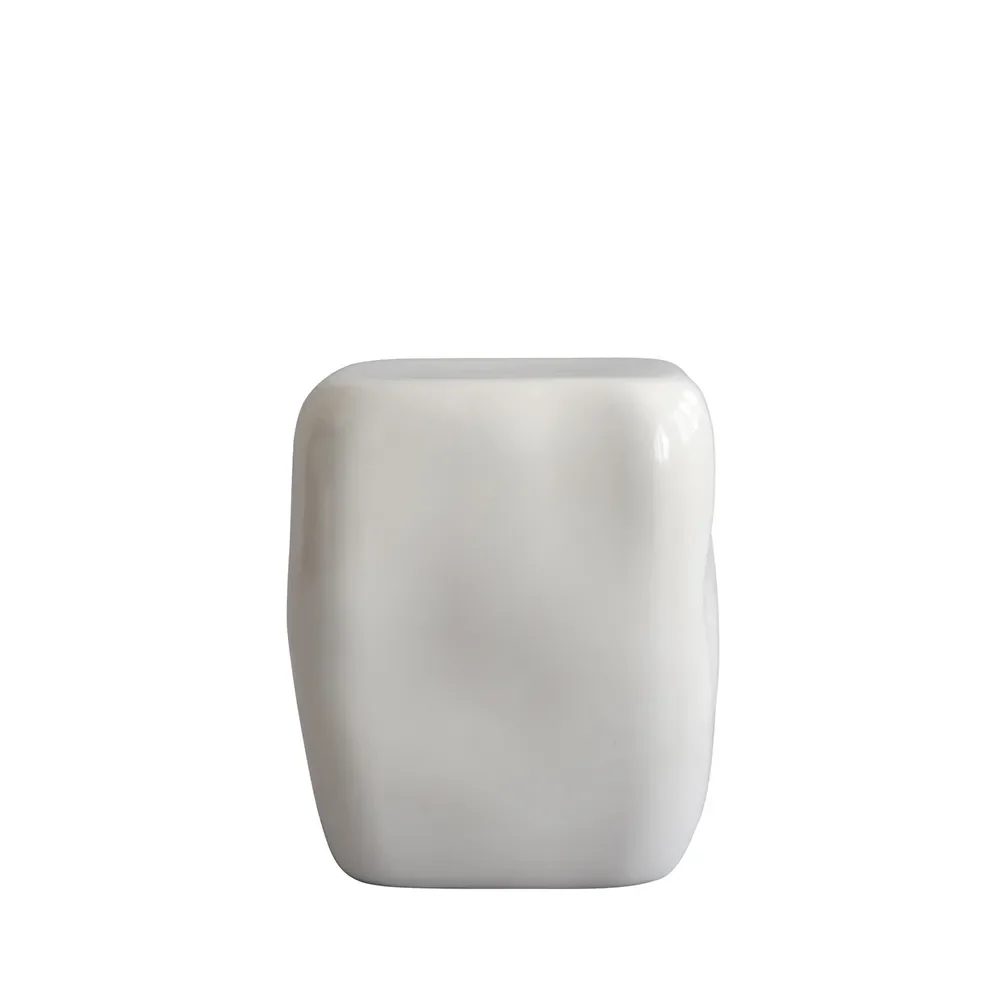101 COPENHAGEN - Ishi Beistelltisch weiß Breite 31cm Glas
