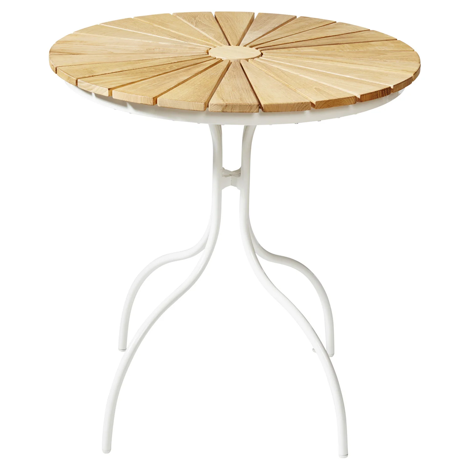 Cinas, Hard & Ellen Couchtisch 80 cm weiß/teak