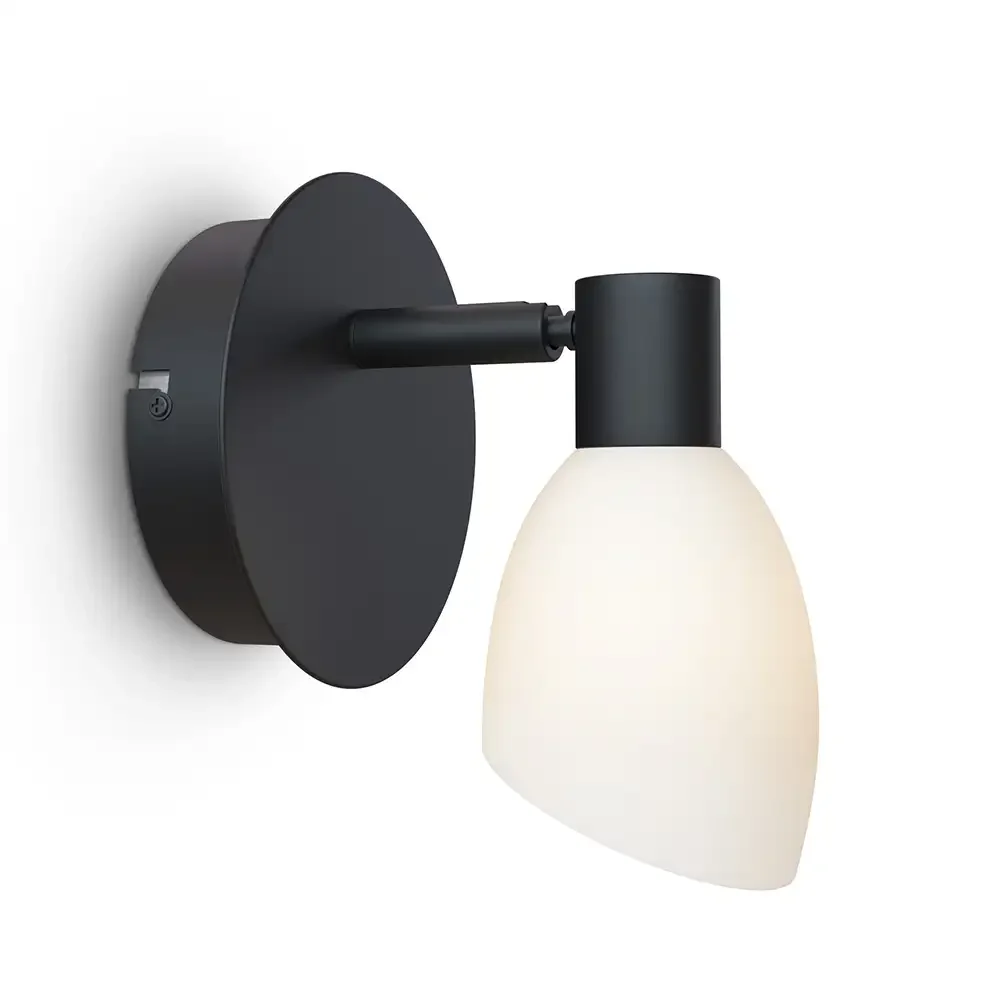 Herstal - Cut 2 Wandleuchte Black/Opal