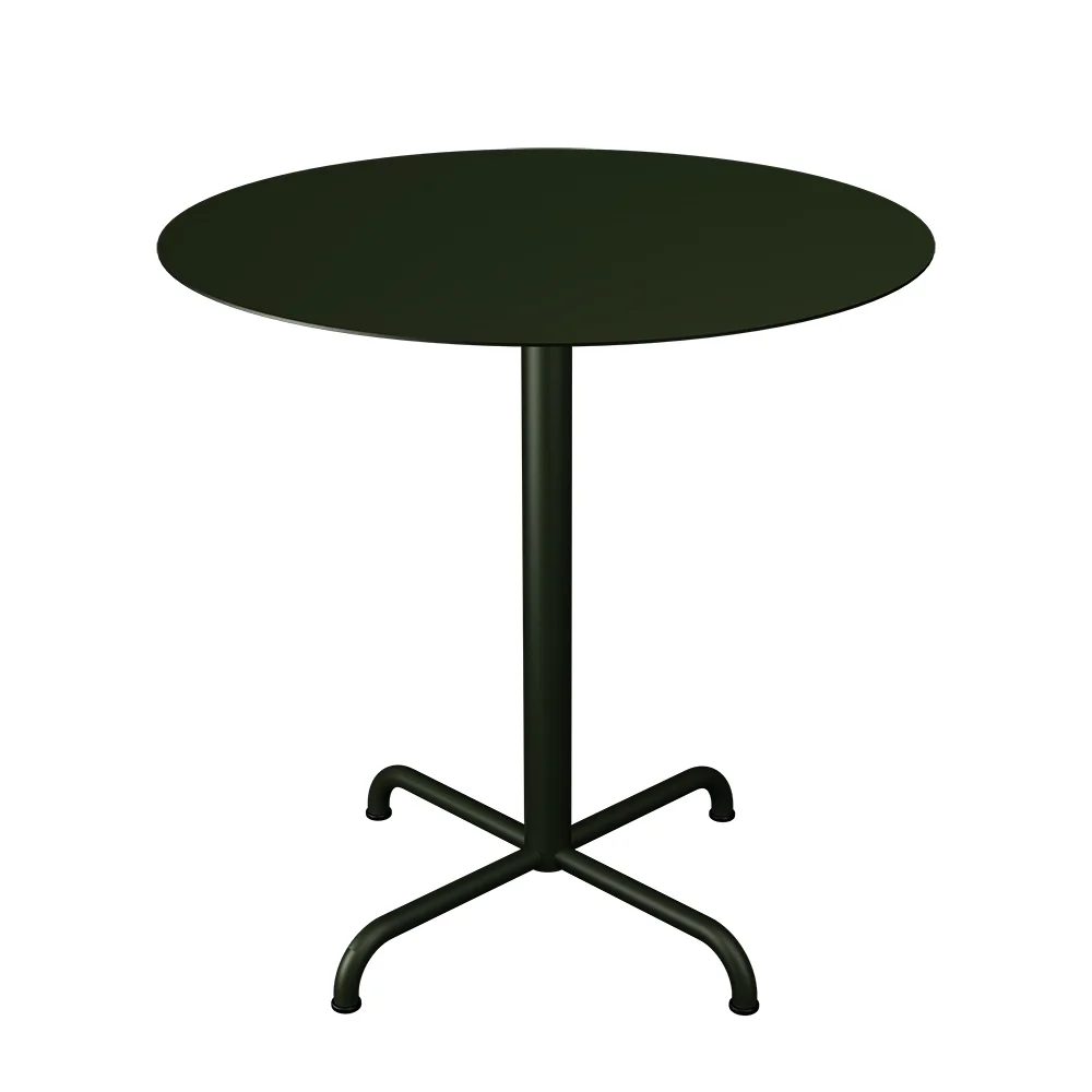 Houe, PICO Couchtisch Ø74 cm, 4-Fuß-Gestell Olive green