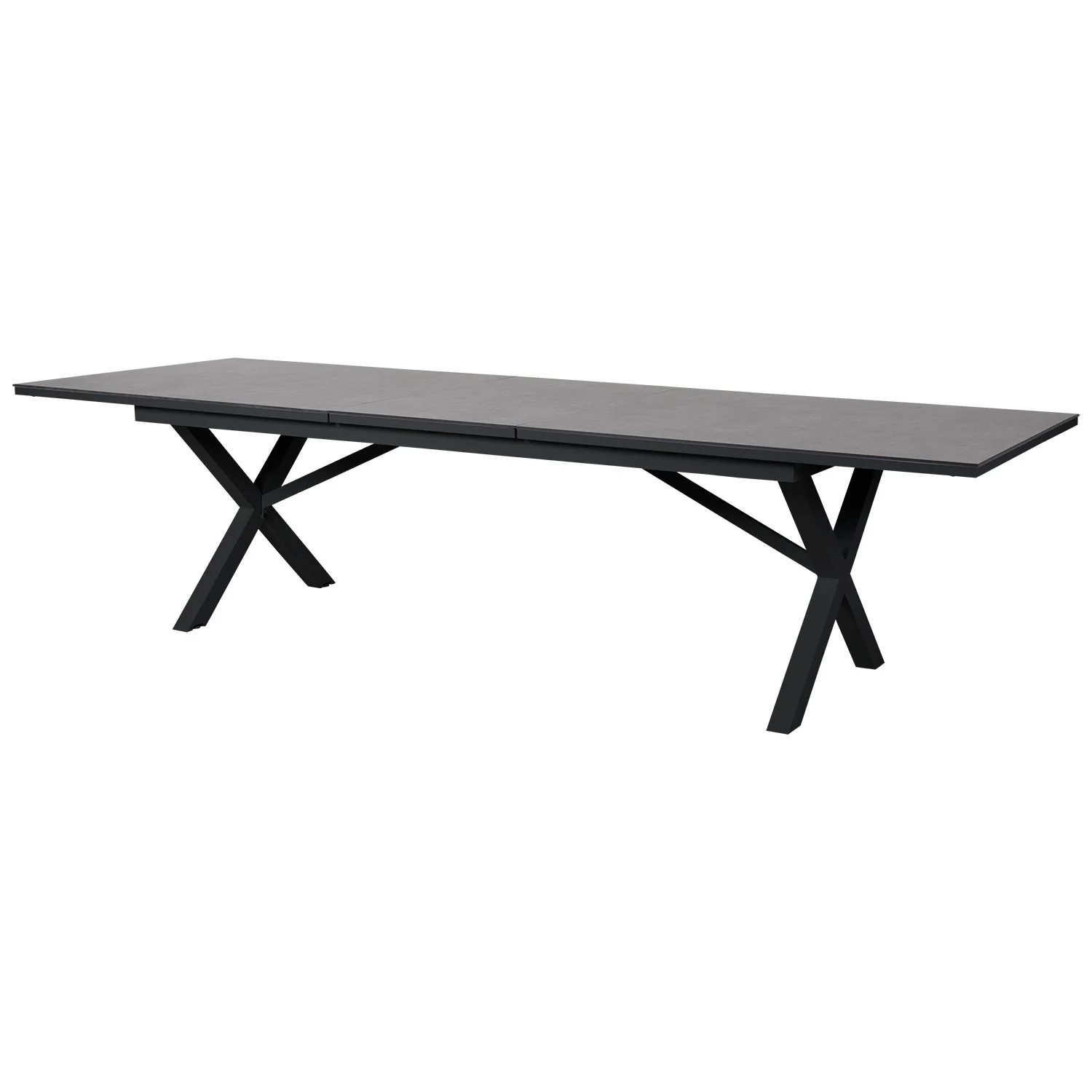 Brafab, Hillmond Ausziehtisch 100x238-197 cm schwarz/grau