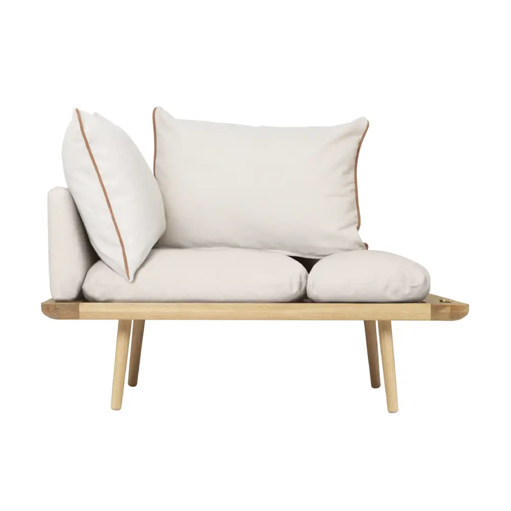 Umage, Lounge Around 1,5-Sitzer-Sofa Oak/White Sands