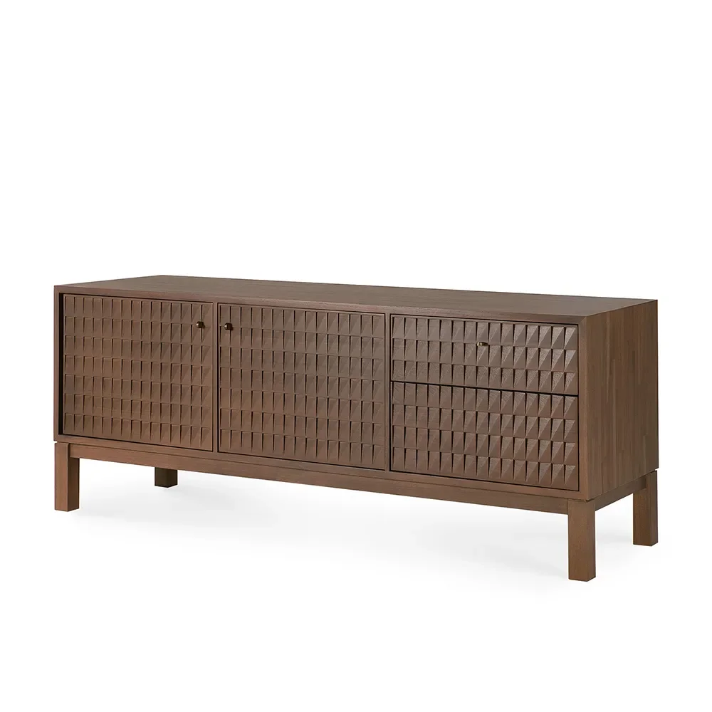 Ethnicraft, TV-Lowboard aus Teak Sono Light Brown L160 cm