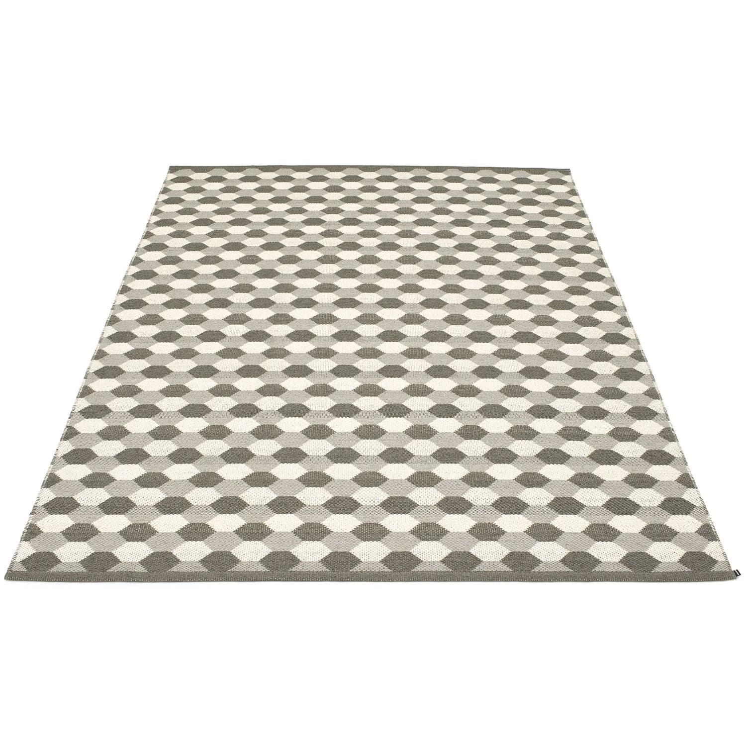 Pappelina, Dana Teppich 180x275 cm warm grey / charcoal / vanilla