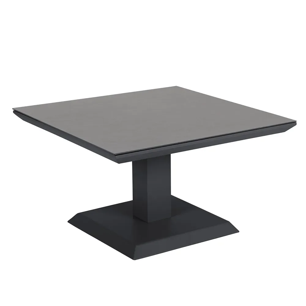 Brafab, Heis Höhenverstellbarer Couchtisch 79x79 cm schwarz