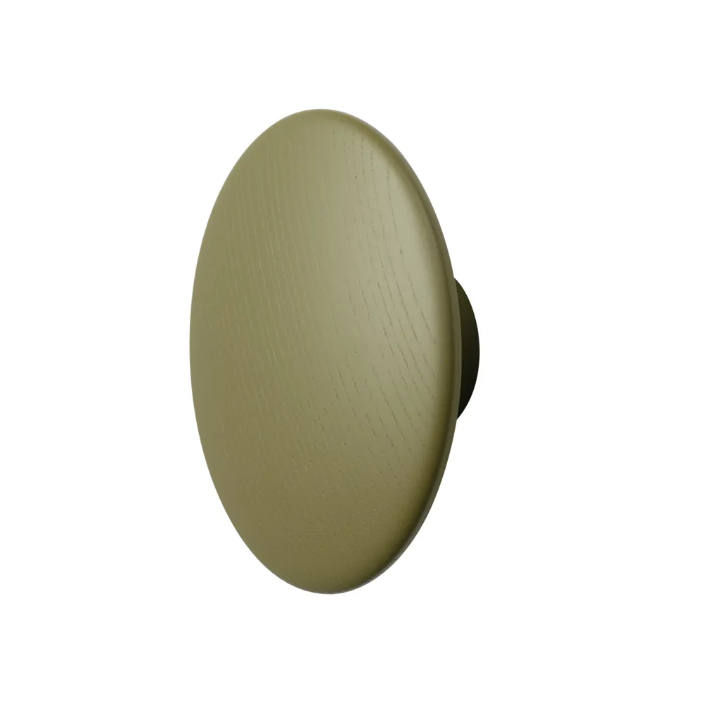 Muuto The Dots Kleiderhaken brown green Ø17cm