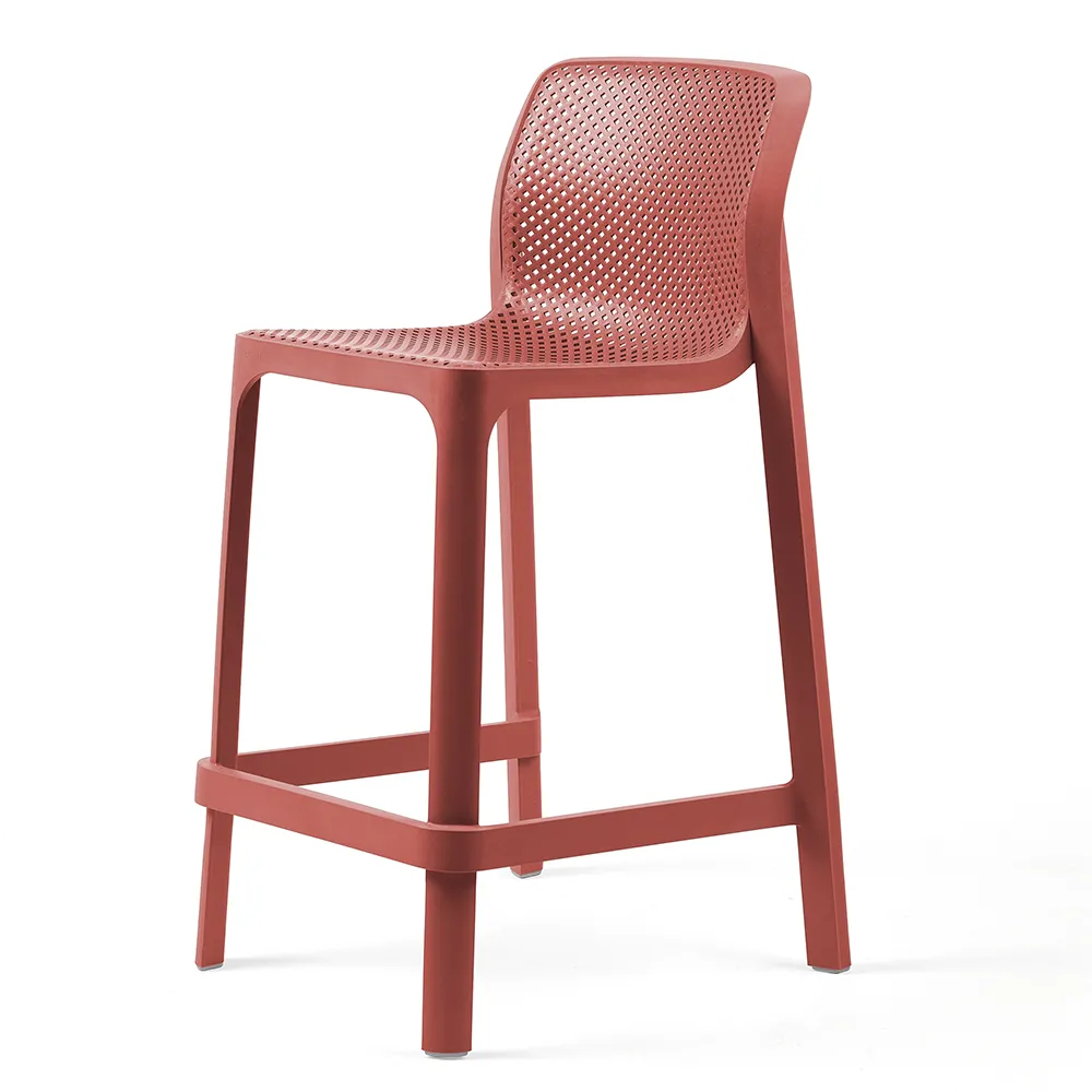 Nardi, Netz-Barhocker niedrig Corallo