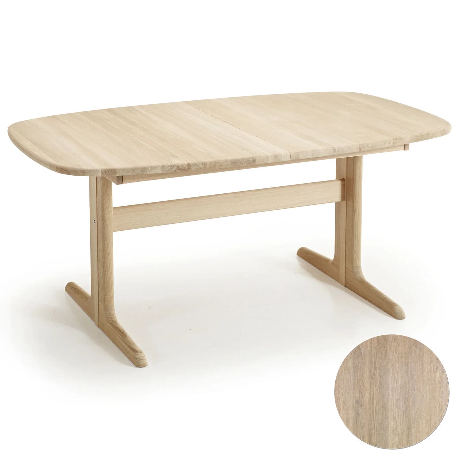 Skovby, Sm74 Tisch Eiche Massiv Weißöl 165-265X100X73Cm