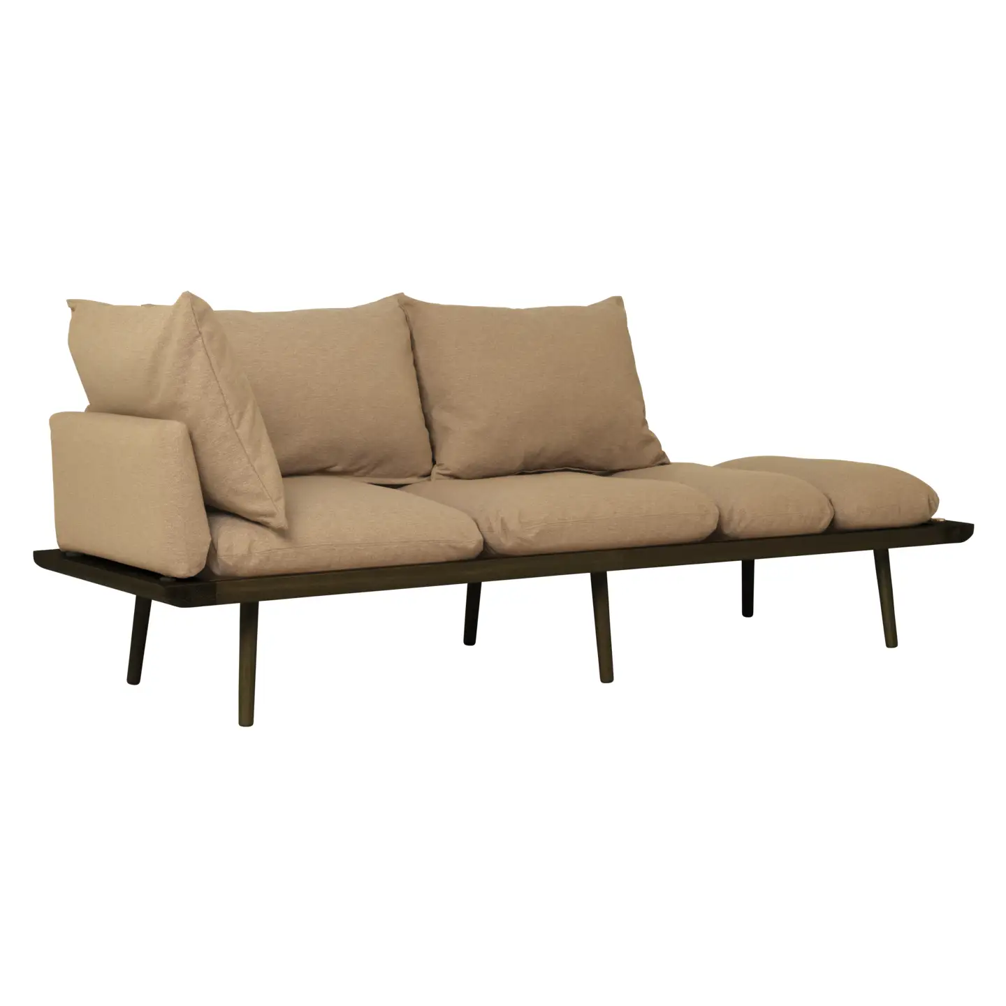 Umage, Lounge Around 3-Sitzer-Sofa Dark Oak/Sugar Brown