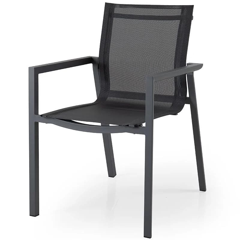 Brafab, Delia Stapelstuhl anthrazit/textil