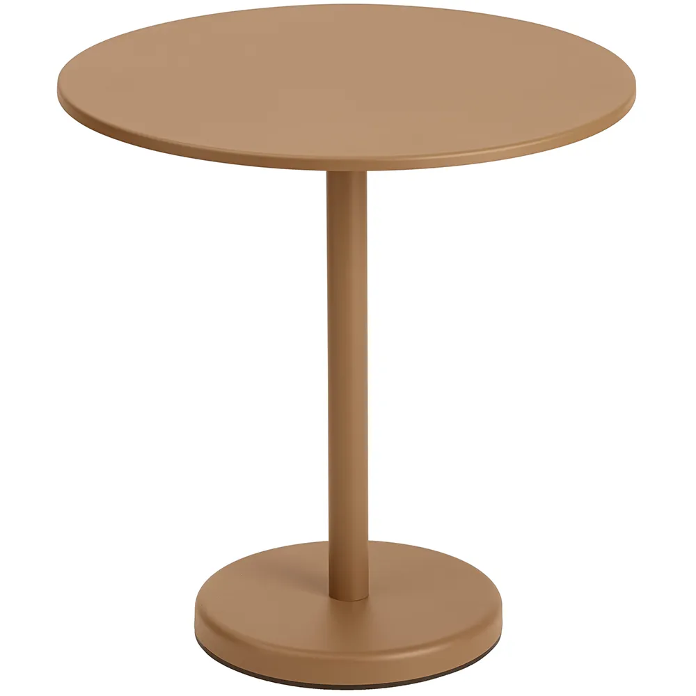 Muuto, Linear Steel Bistrotisch Ø70 cm Burnt Orange