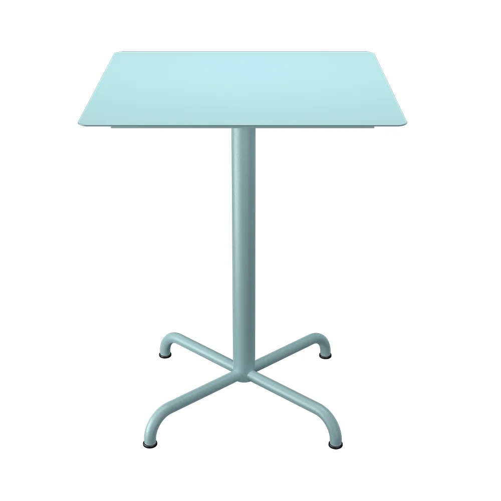 Houe, PICO Cafétisch 60x60 cm, Gestell 4 Beine Ice Blue