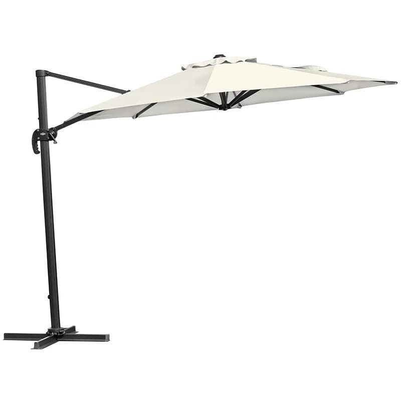 Brafab, Linz freihängender Sonnenschirm 300 cm Grau/Khaki