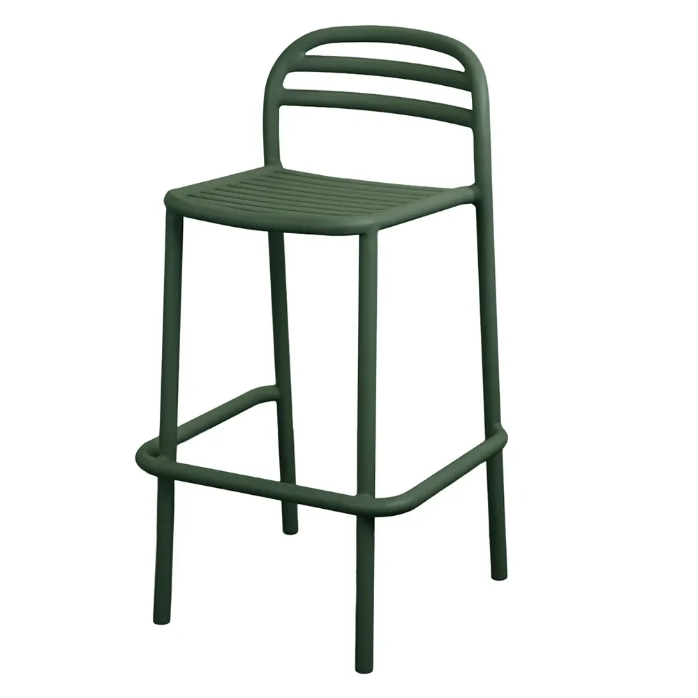 Cane-line, Bliss barstuhl, stapelbar Dark green, aluminium