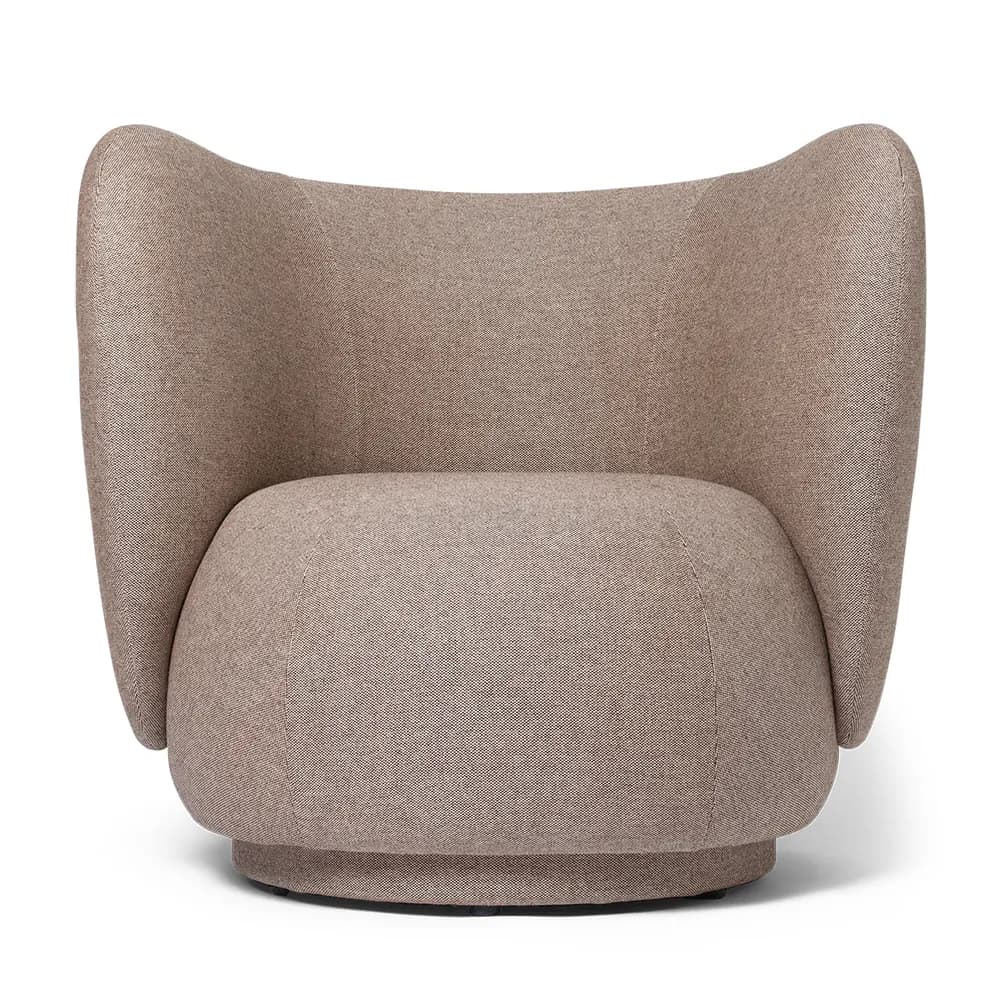 Ferm Living, Rico Lounge sessel Main Line Flax - Coffee