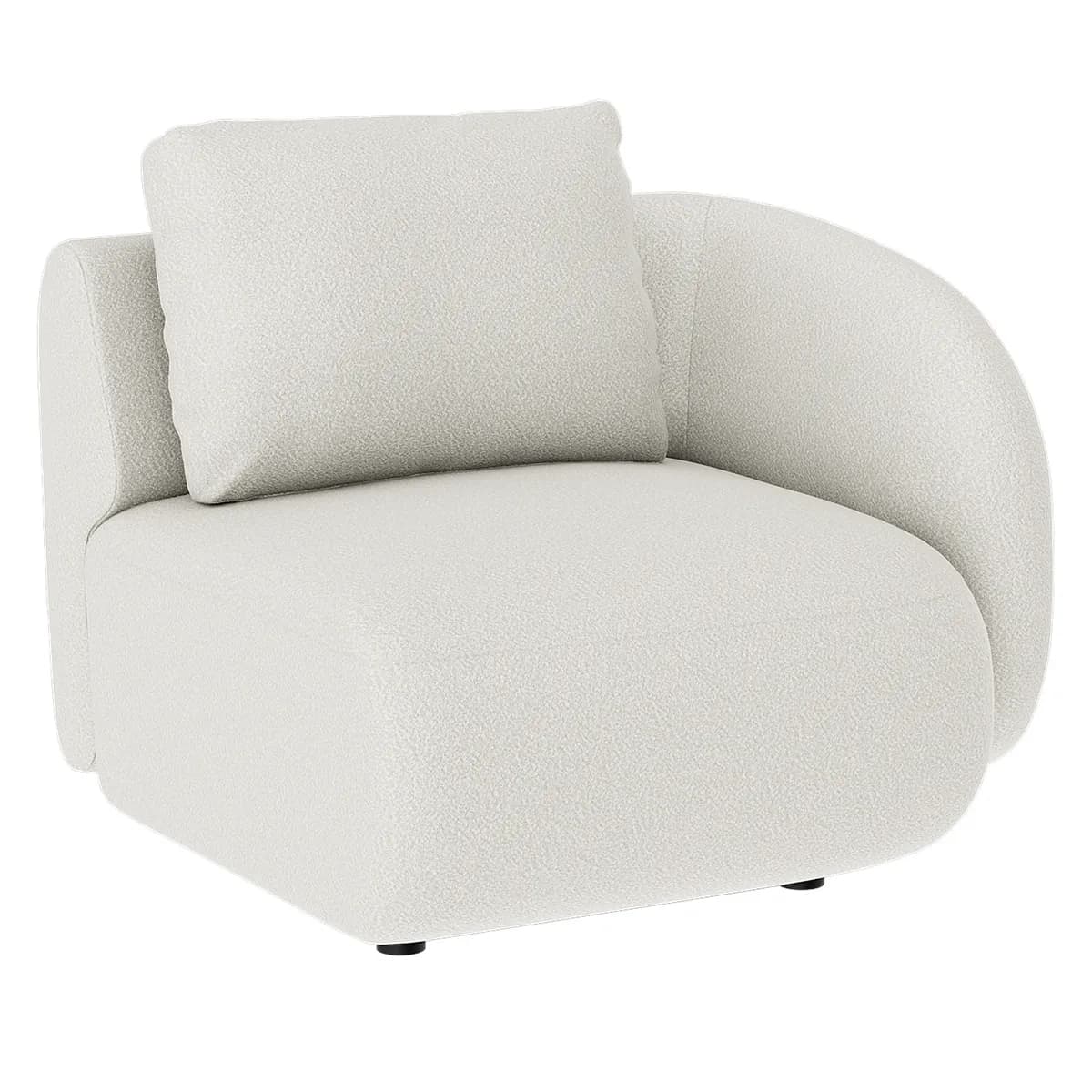 Artwood, Dixon 1-Sitz Sektion rechts Bouclé cream