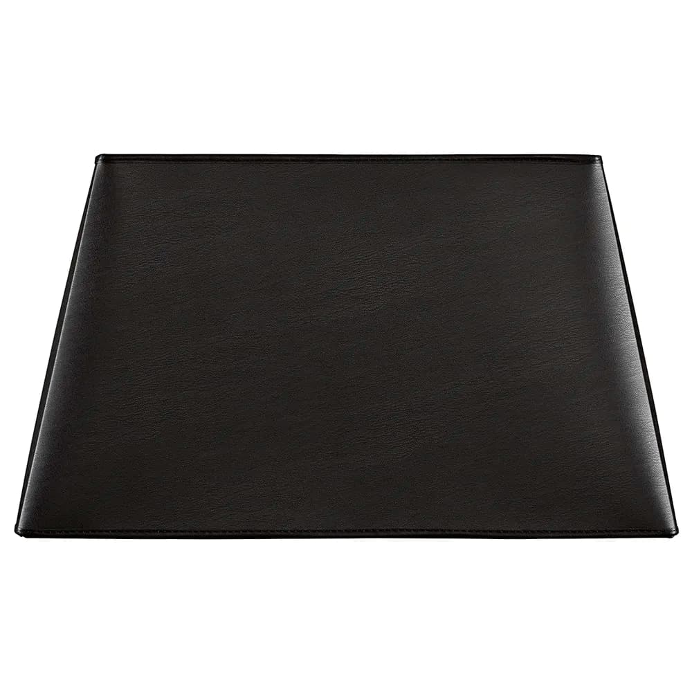 Rectangular Lampenschirm leather ebony