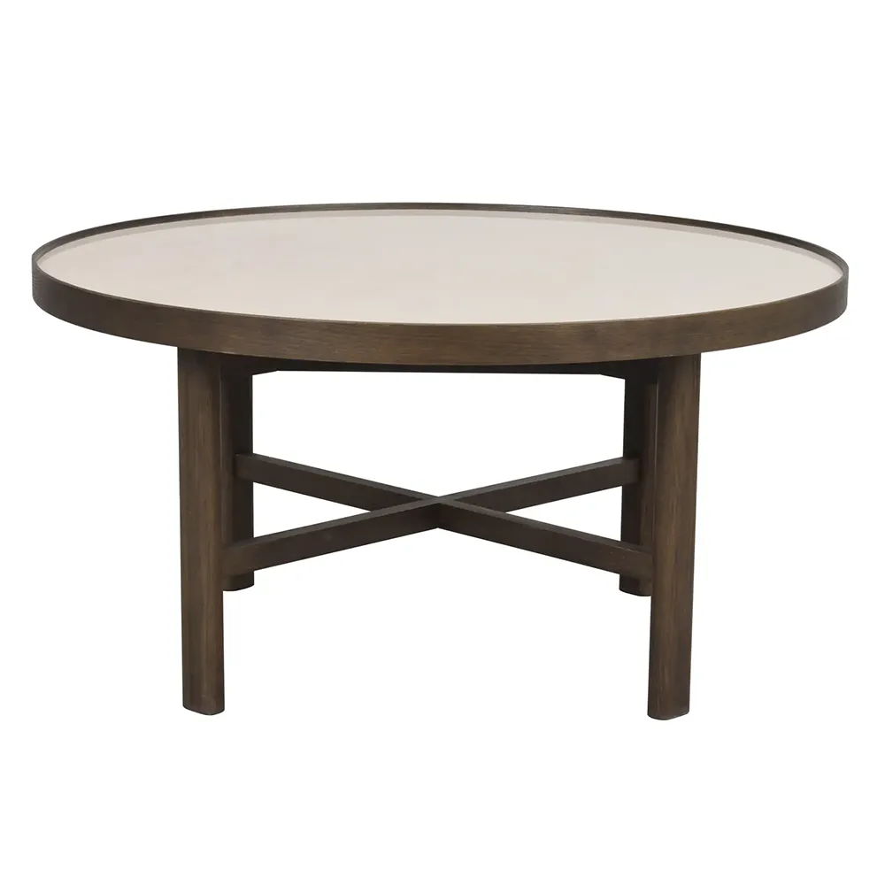 Rowico Home, Marsden Couchtisch Ø90 cm Keramik/Eiche