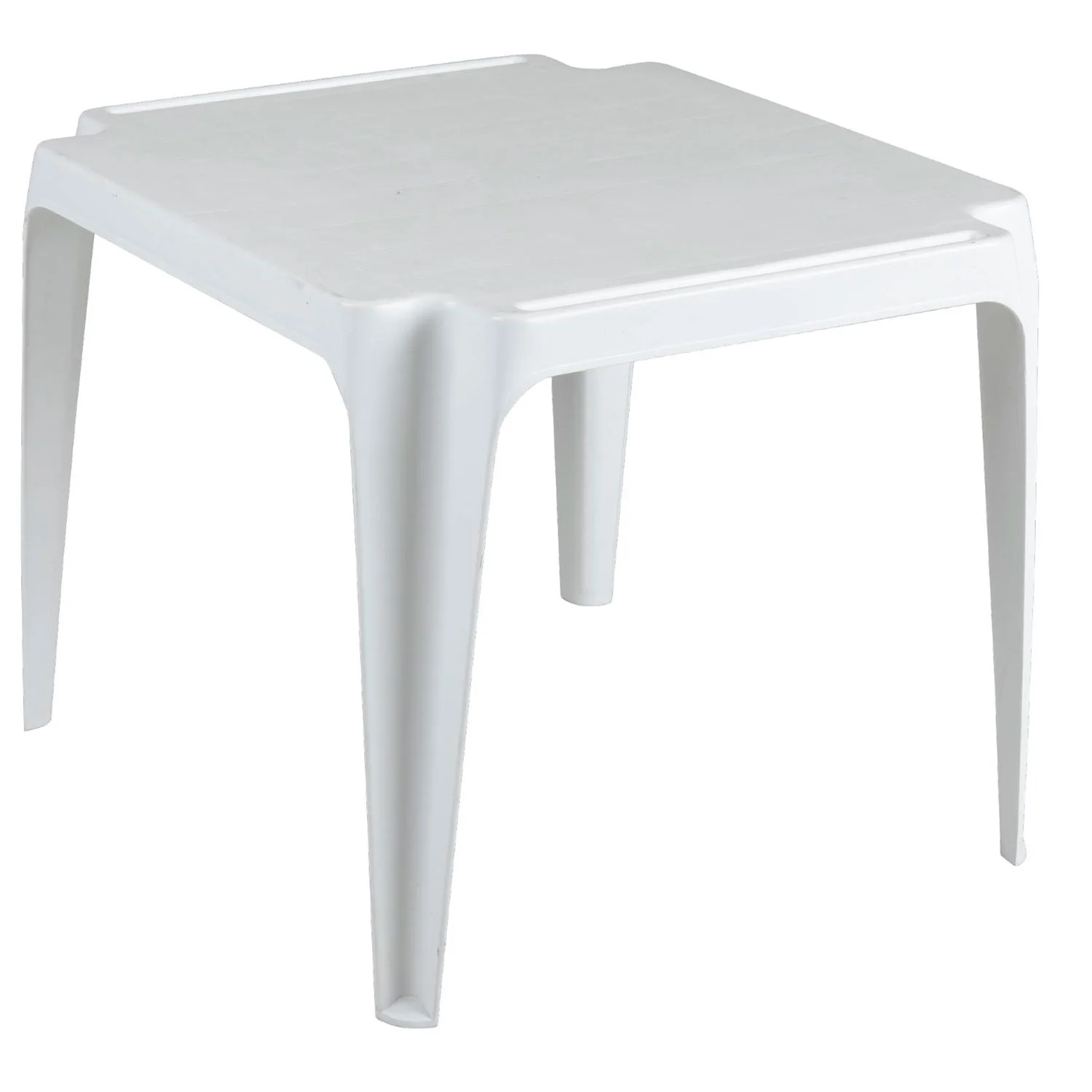 Brafab, Olle stapelbarer Tisch 50x55 cm weißer Kunststoff