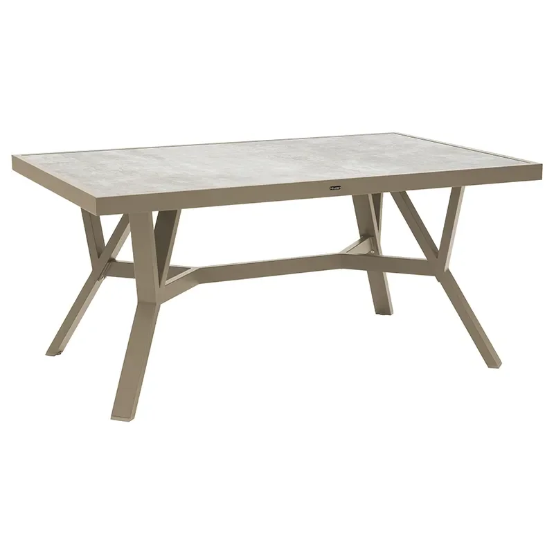Brafab, Samvaro tisch 90x140 cm inklusive Glasplatte Khaki