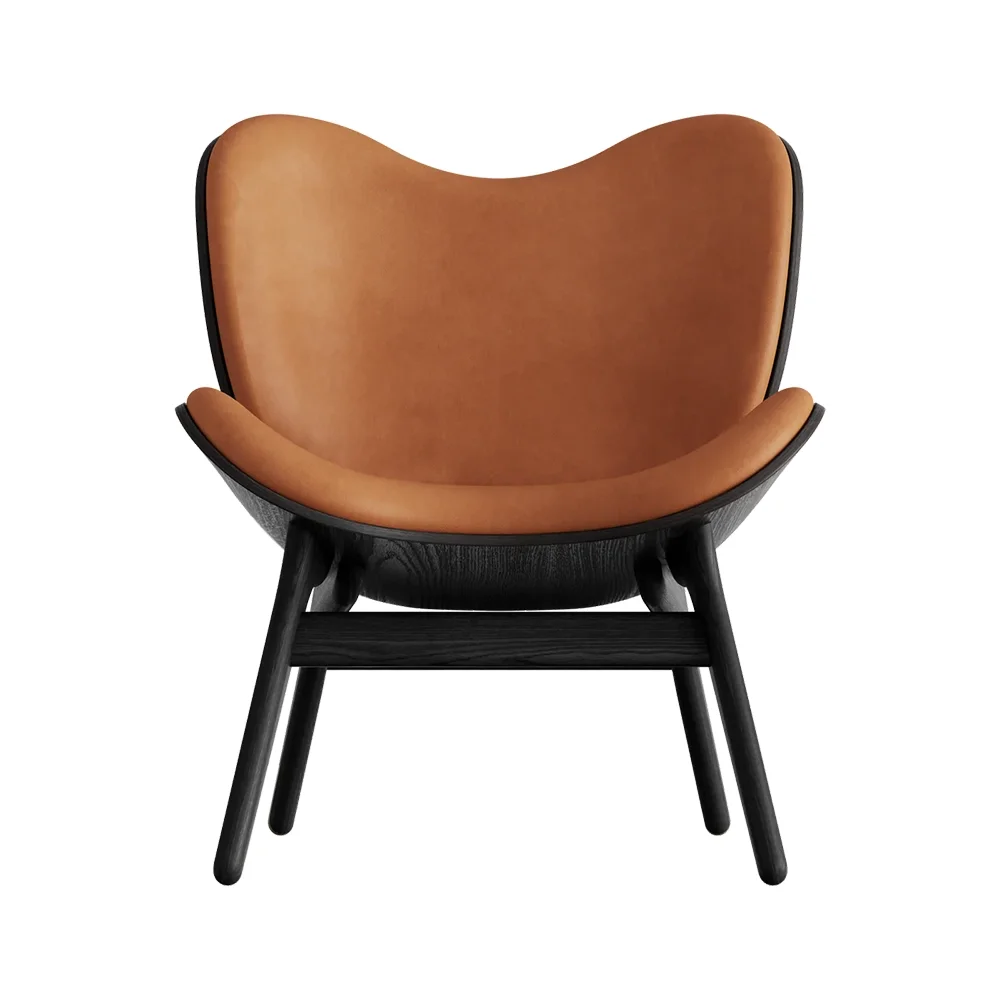 Umage, A Conversation Piece Loungesessel Black Oak/Hope Leather Cognac