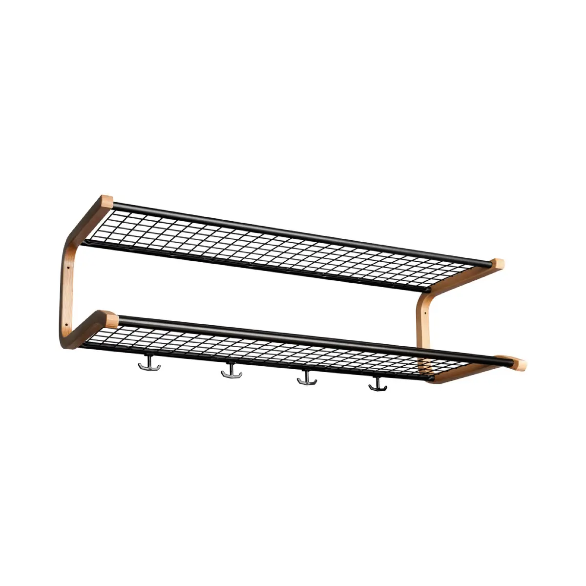 Essem Design, Anna Hutregal 100 cm Schwarz Eiche