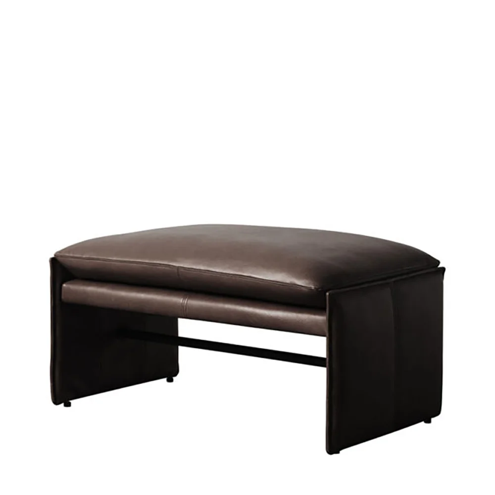Harlem hocker leder espresso