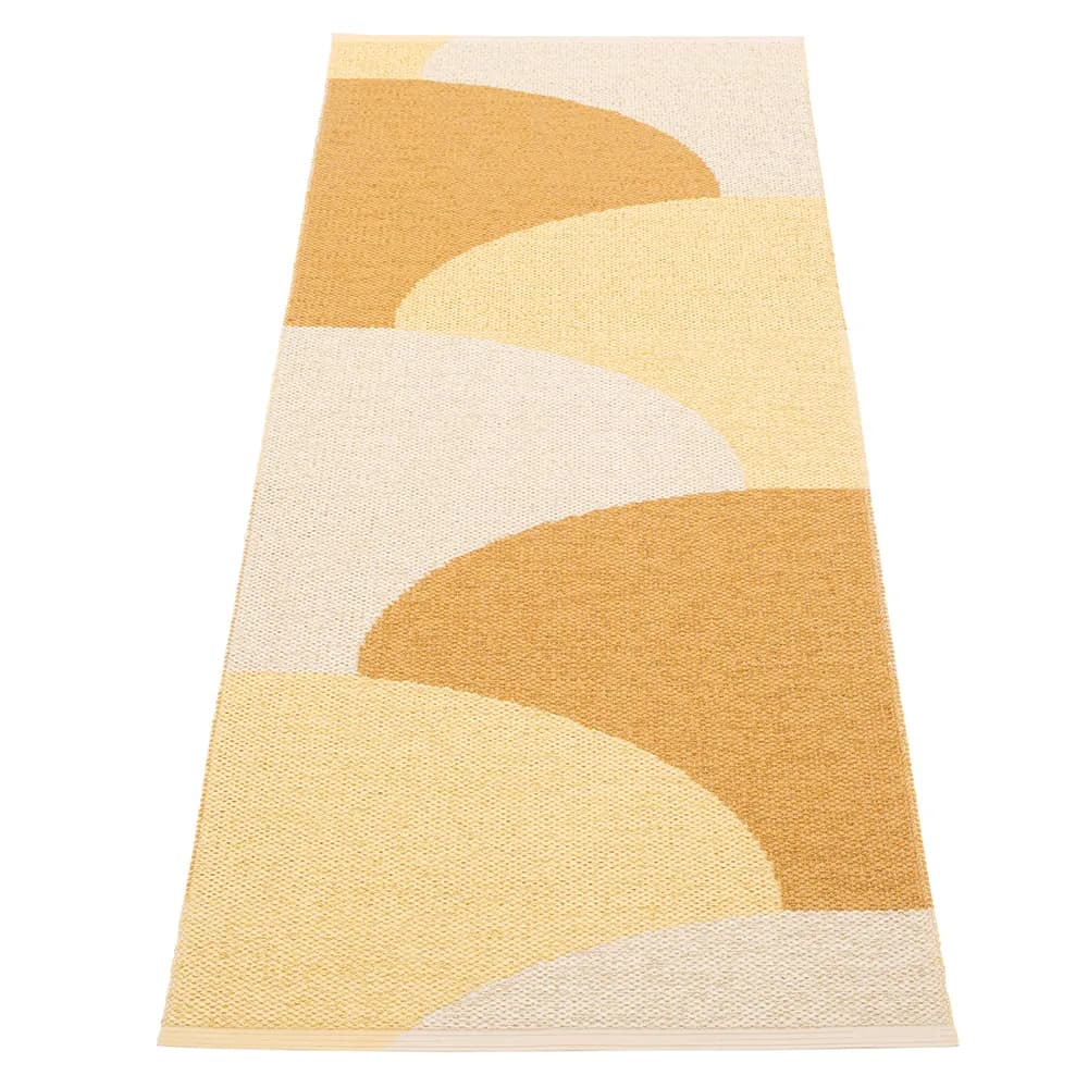 Pappelina, Hill teppich Ochre/Pale yellow/Cream 70 x 180cm