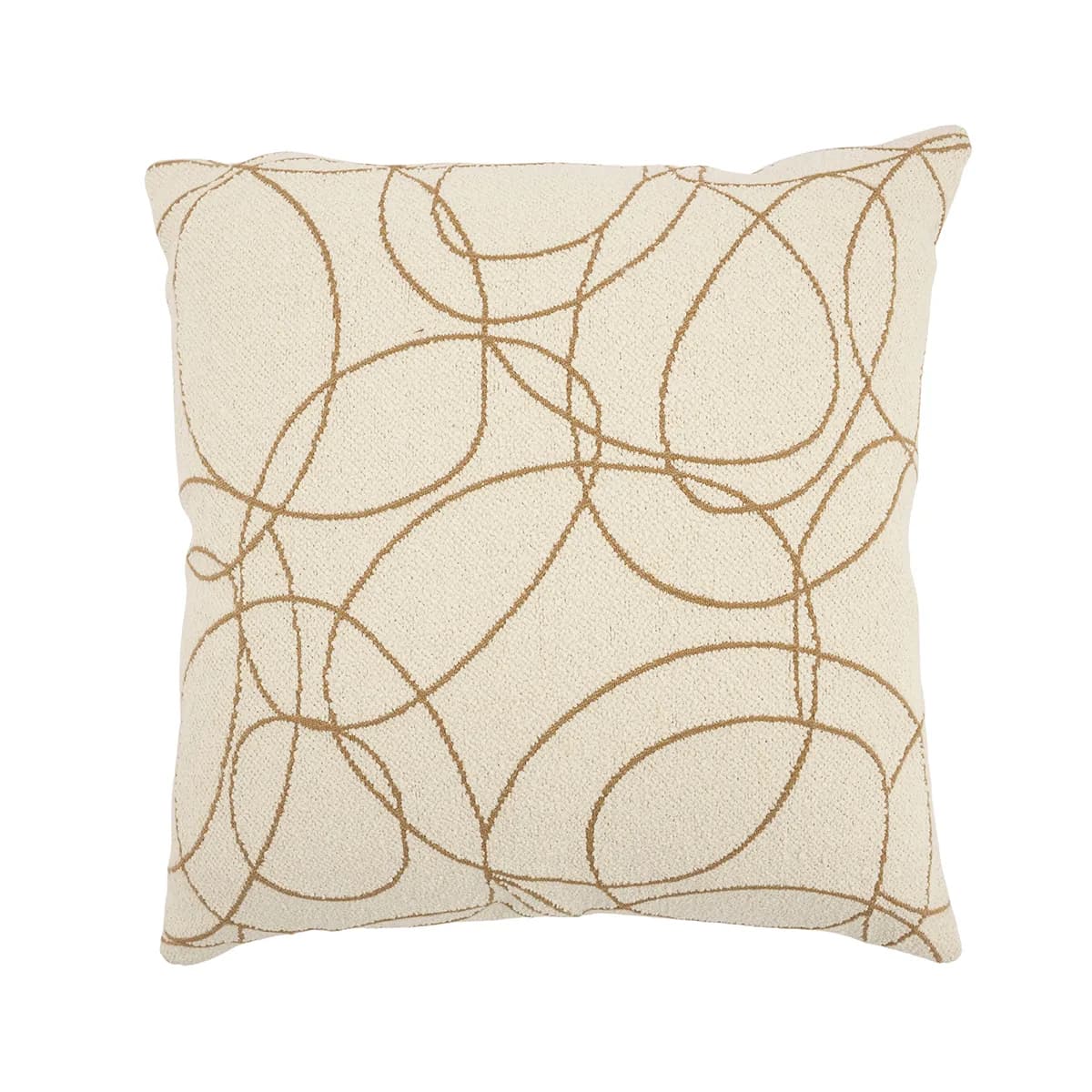 By-Boo, Dekokissen Nest 44x44 cm Beige